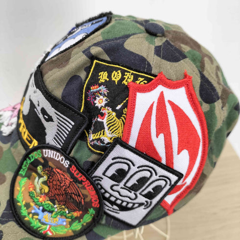 シュプリーム Supreme 25SS 6-Panel Olive Camo 6パネル オリーブ カモ パッチ キャップ メンズ